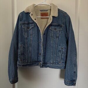 Levi's sherpa denim jacket